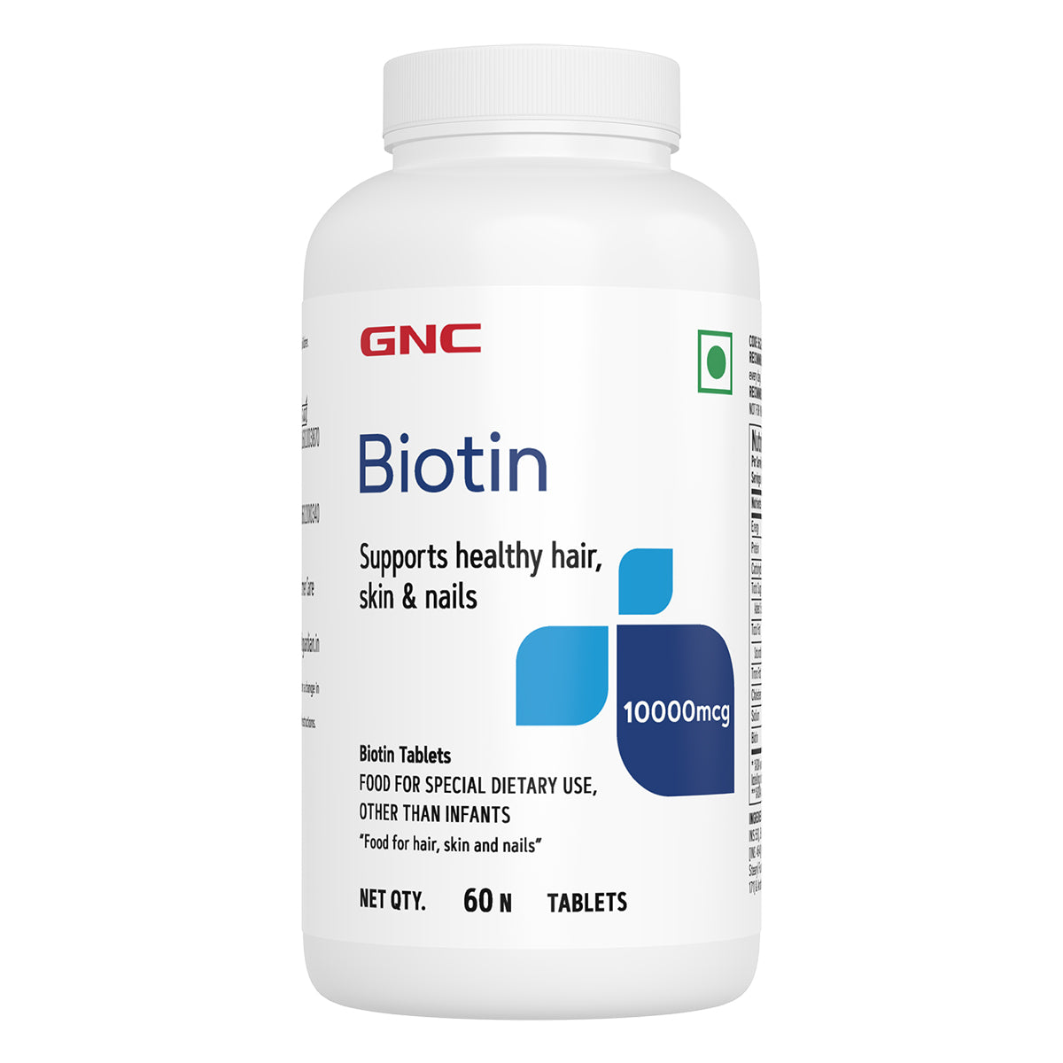 GNC Biotin 10 000mcg 60 Tablets GNC India