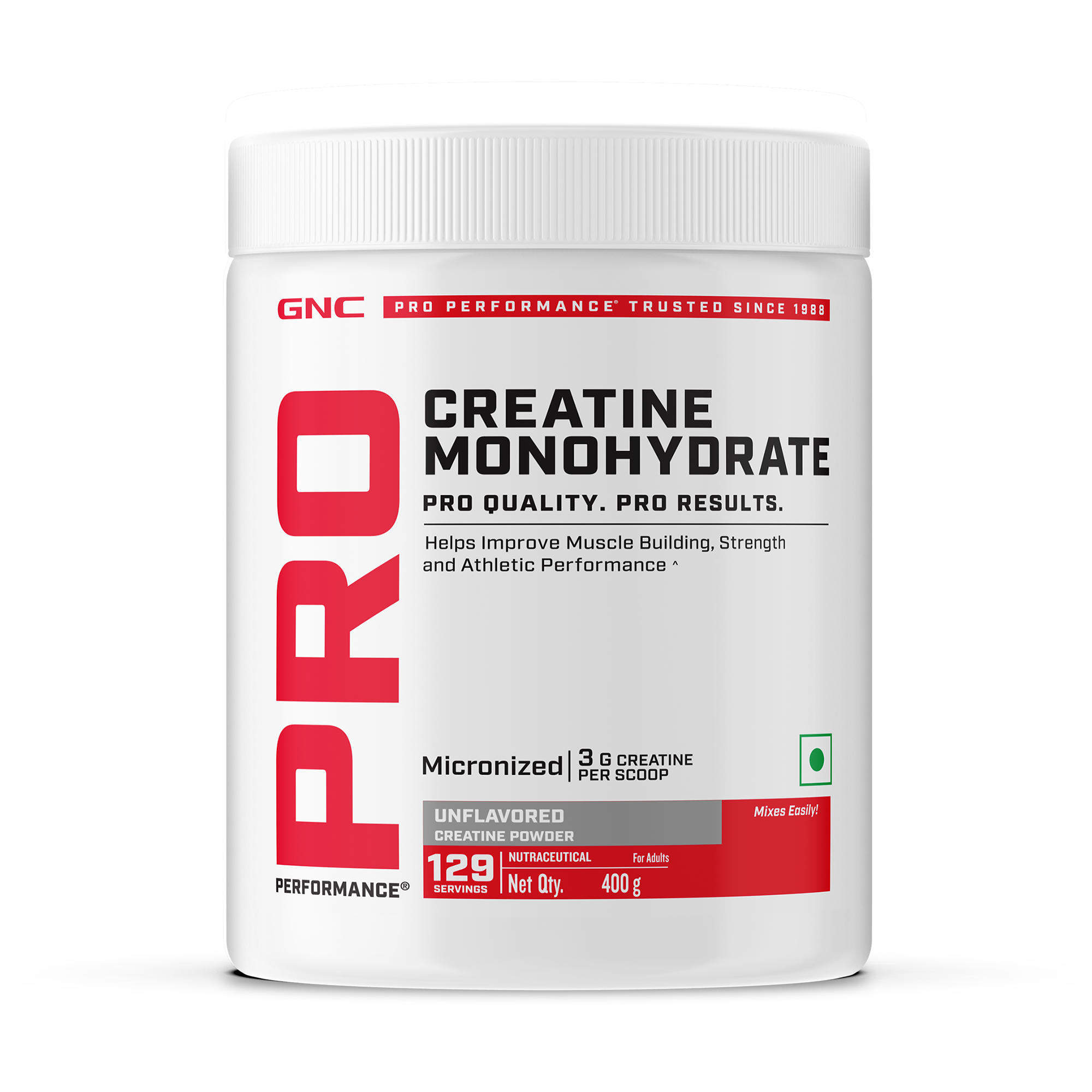 GNC Pro Performance Creatine Monohydrate - Powerful Muscle Pump for Intense Workout