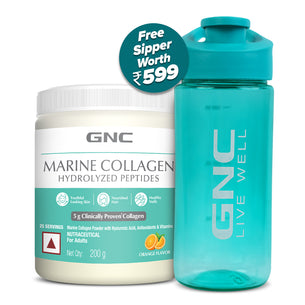 GNC Marine Collagen Hydrolyzed Peptides - Type 1 & 3 Collagen Used To Reduce Fine Lines & Wrinkles For Youthful Skin