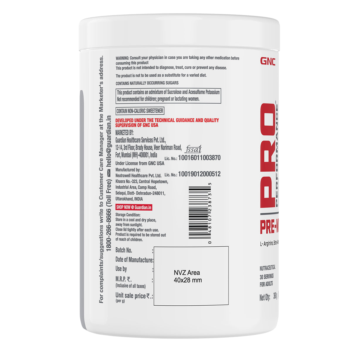 GNC Pro Performance Pre-Workout - Improves Energy, Endurance & Focus for Intense Workouts | Informed Choice Certified