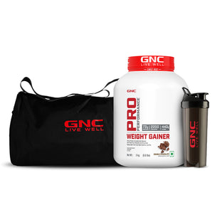 Gain & Flex Combo - | Weight Gainer with Gym Bag & Shaker | High-Calorie Formula For Healthy Body Gains