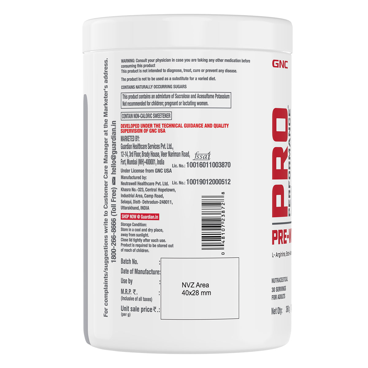 GNC Pro Performance Pre-Workout - Improves Energy, Endurance & Focus for Intense Workouts | Informed Choice Certified