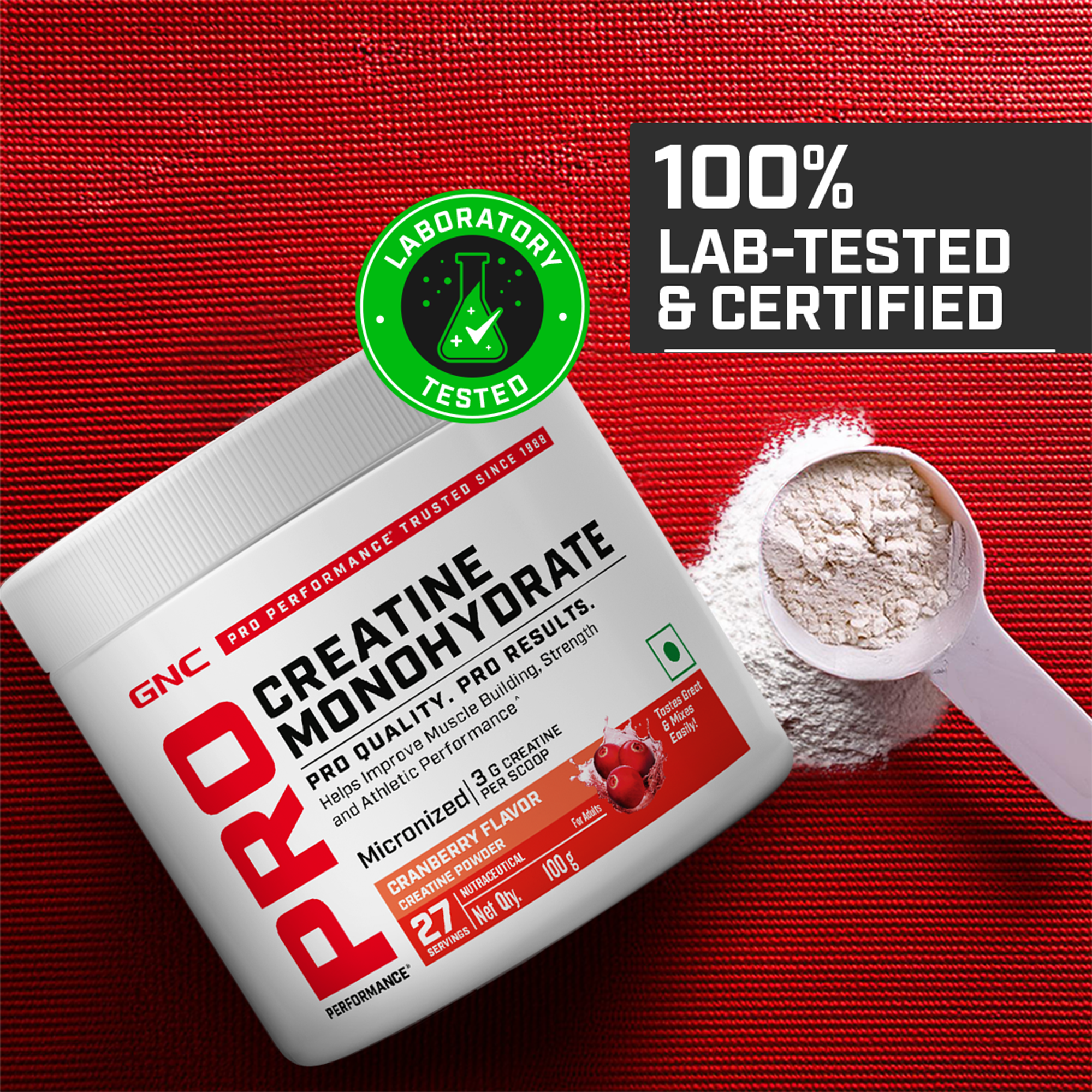 GNC Pro Performance Creatine Monohydrate - Powerful Muscle Pump for Intense Workout