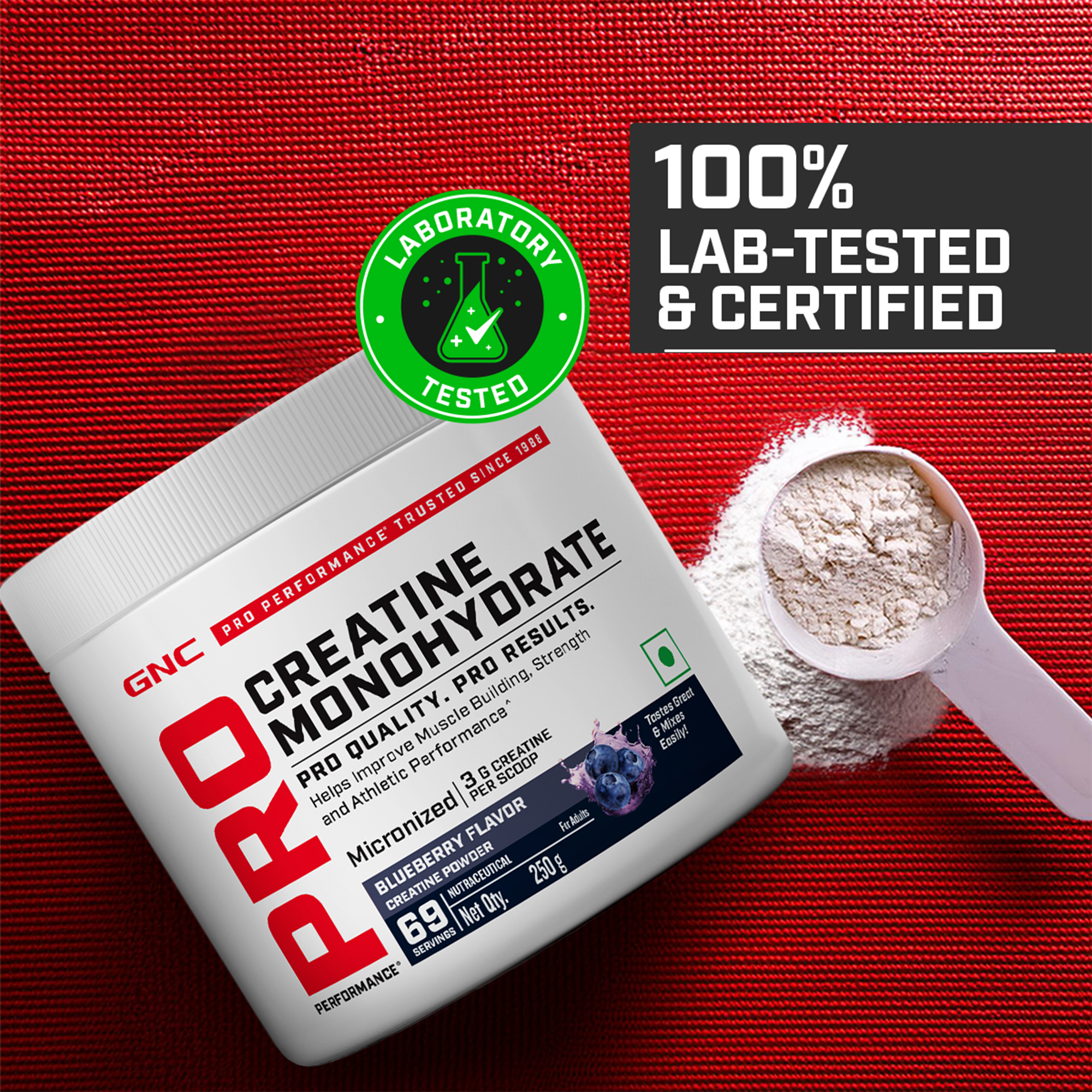 GNC Pro Performance Creatine Monohydrate - Powerful Muscle Pump for Intense Workout