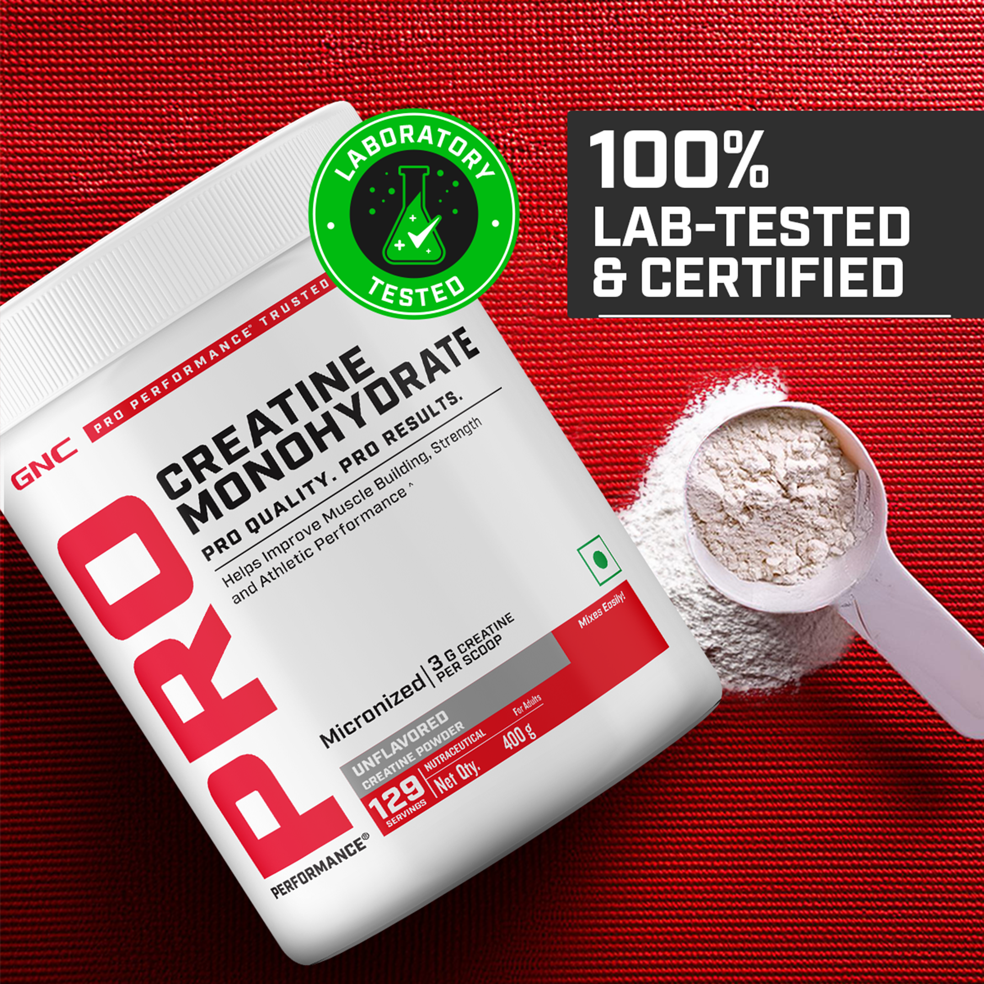 GNC Pro Performance Creatine Monohydrate - Powerful Muscle Pump for Intense Workout