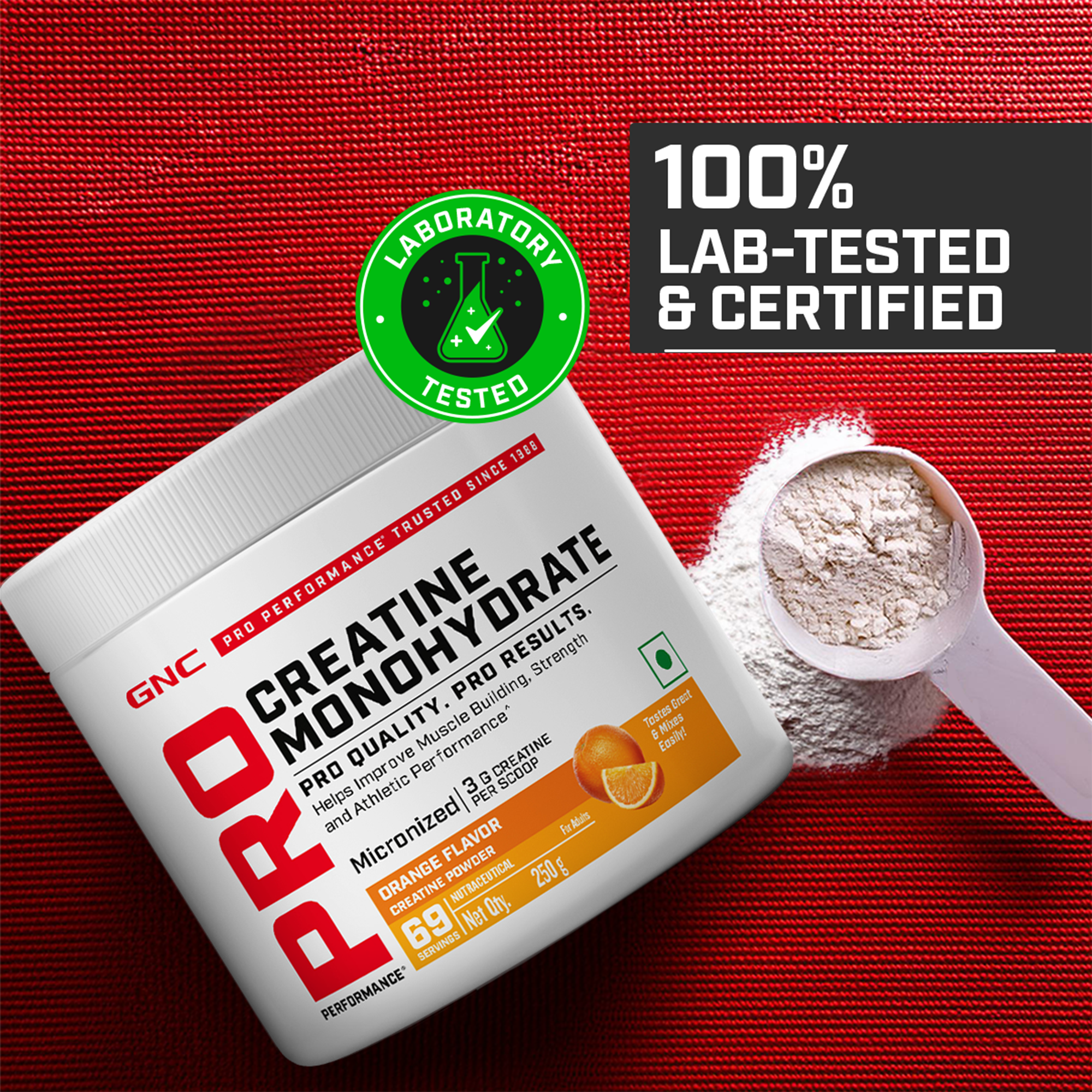 GNC Pro Performance Creatine Monohydrate - Powerful Muscle Pump for Intense Workout