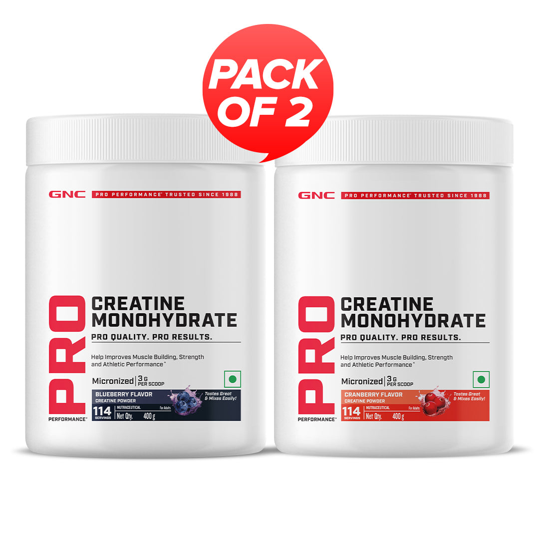 GNC Pro Performance Creatine Monohydrate Combo - Powerful Muscle Pump for Intense Workout