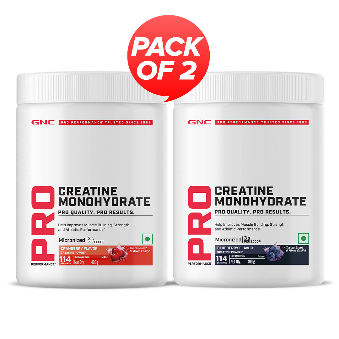 GNC Pro Performance Creatine Monohydrate Combo - Powerful Muscle Pump for Intense Workout