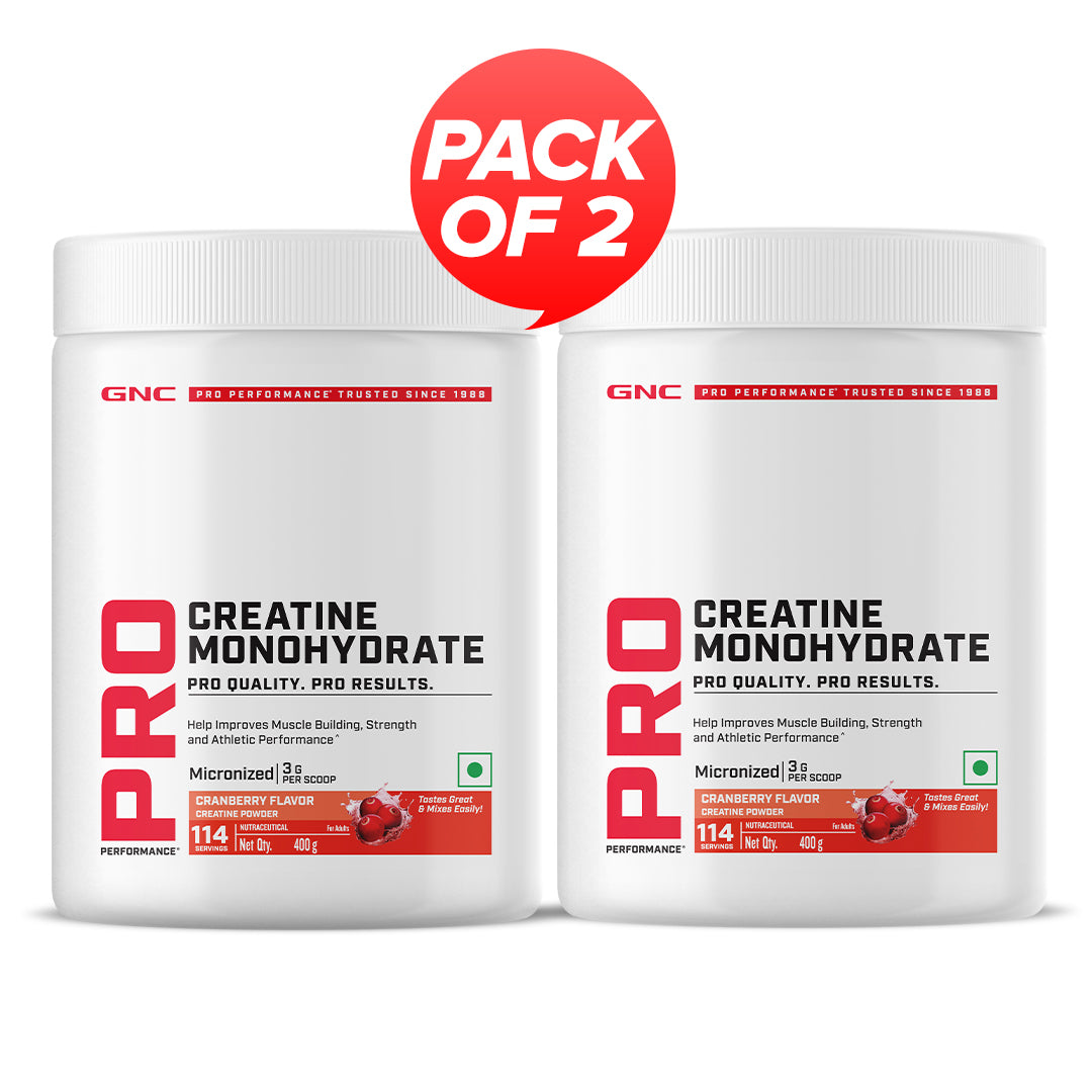 GNC Pro Performance Creatine Monohydrate Combo - Powerful Muscle Pump for Intense Workout