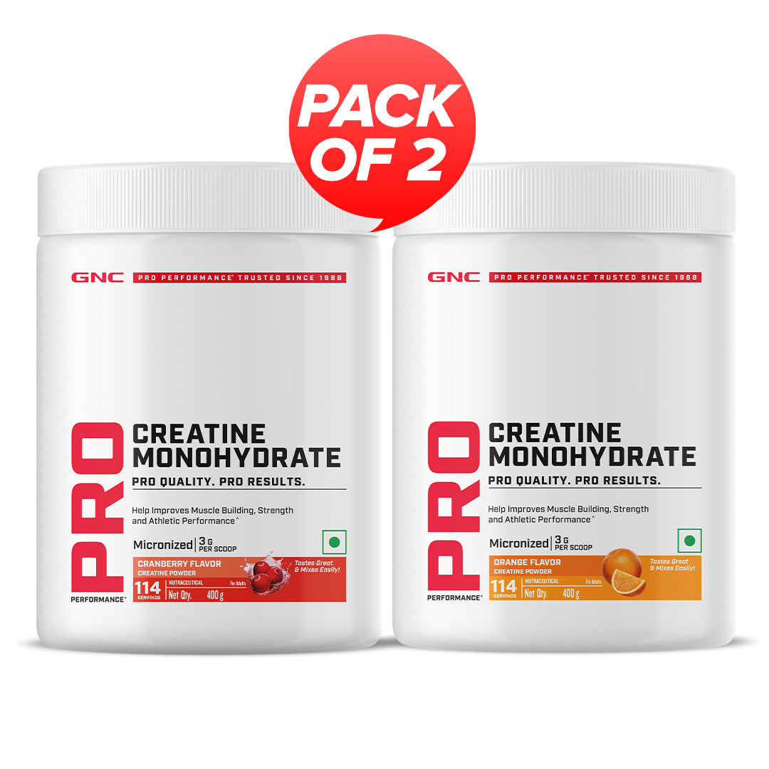 GNC Pro Performance Creatine Monohydrate Combo - Powerful Muscle Pump for Intense Workout