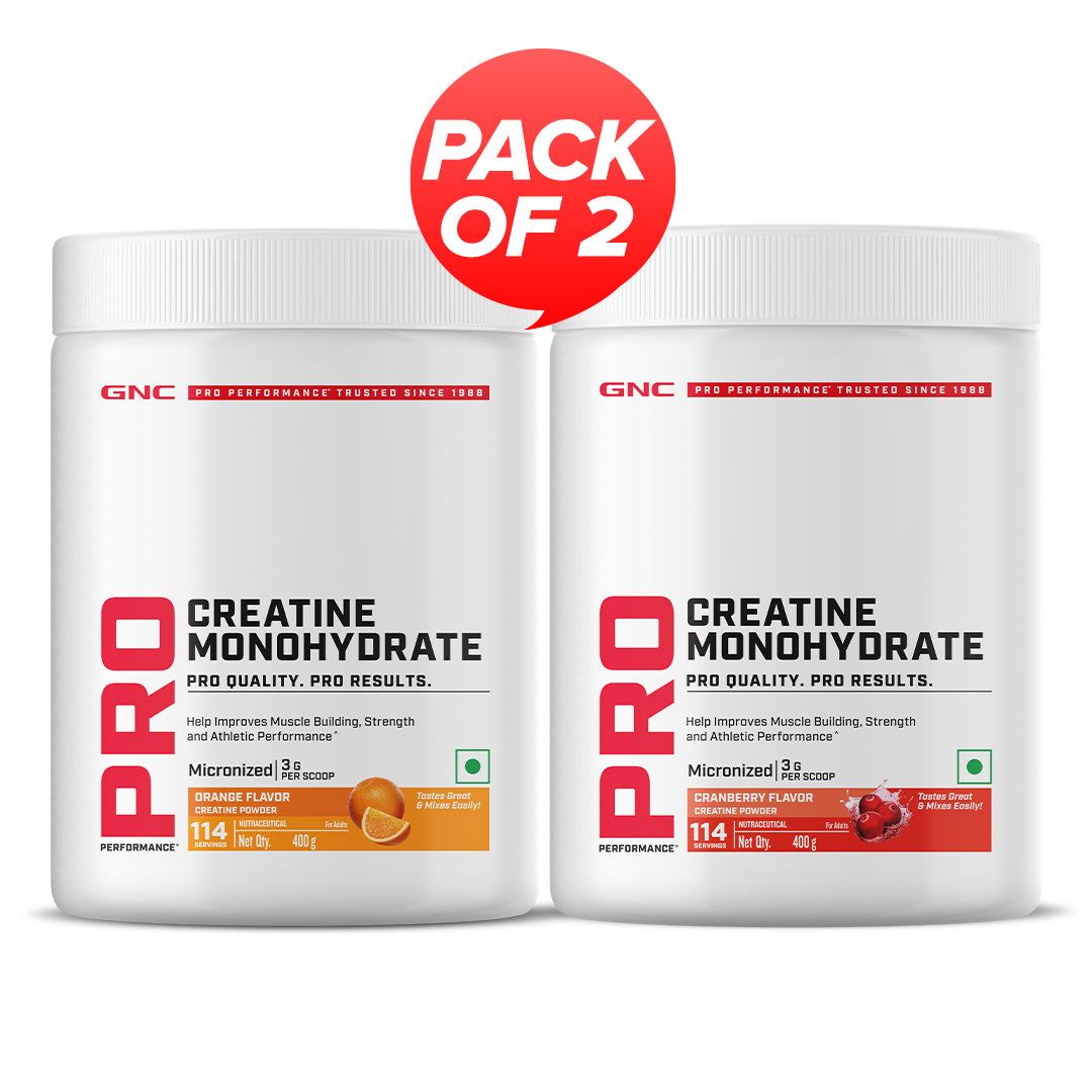 GNC Pro Performance Creatine Monohydrate Combo - Powerful Muscle Pump for Intense Workout