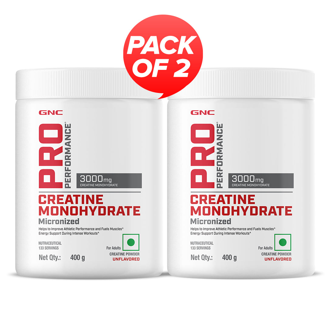 GNC Pro Performance Creatine Monohydrate Combo - Powerful Muscle Pump for Intense Workout