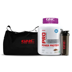 GymElite Performance Pack - |Power Protein with Gym Bag & Shaker | 6 in 1 Muscle Stack for Strength, Recovery, & Muscle Mass | Speeds Up Recovery