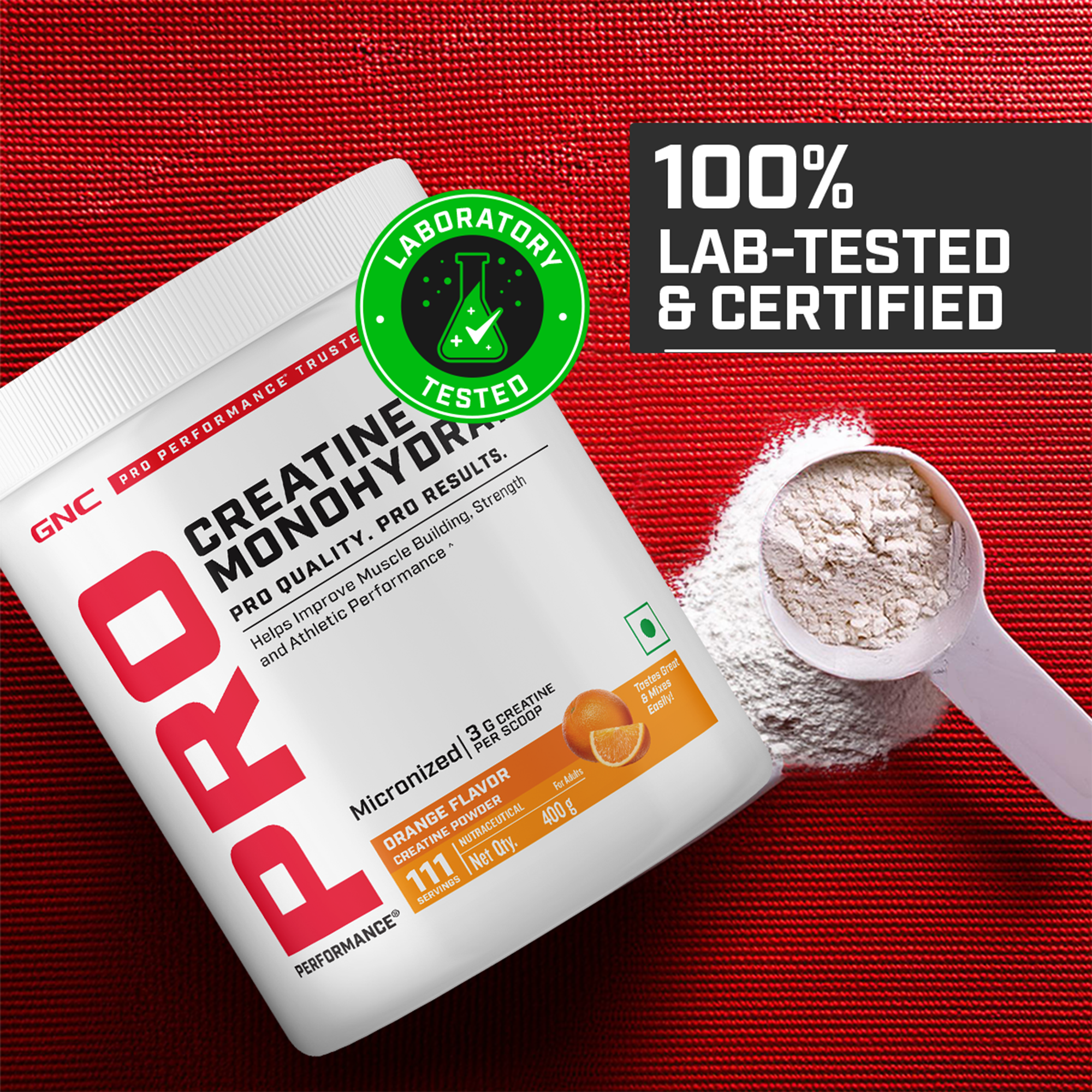 GNC Pro Performance Creatine Monohydrate - Powerful Muscle Pump for Intense Workout