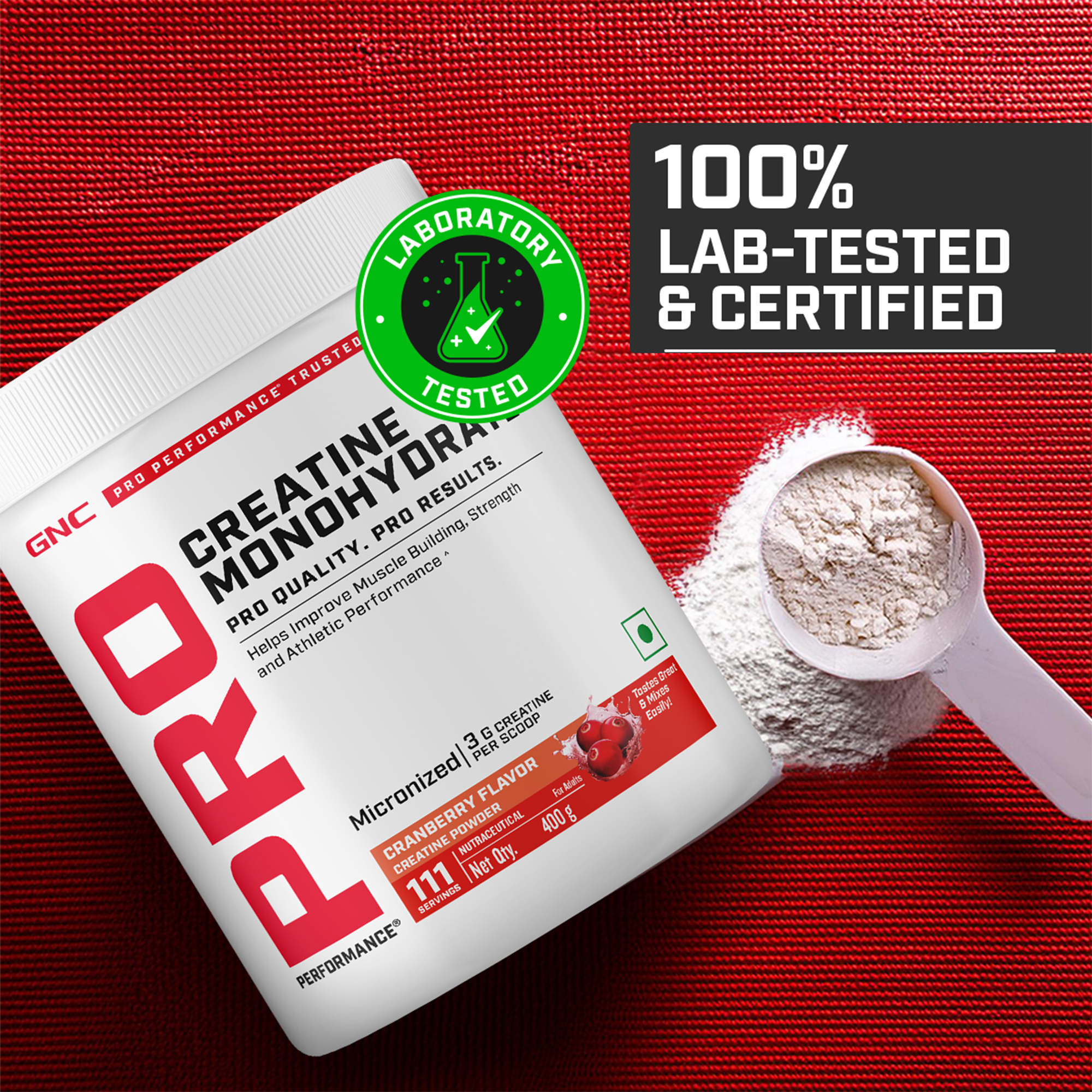 GNC Pro Performance Creatine Monohydrate - Powerful Muscle Pump for Intense Workout