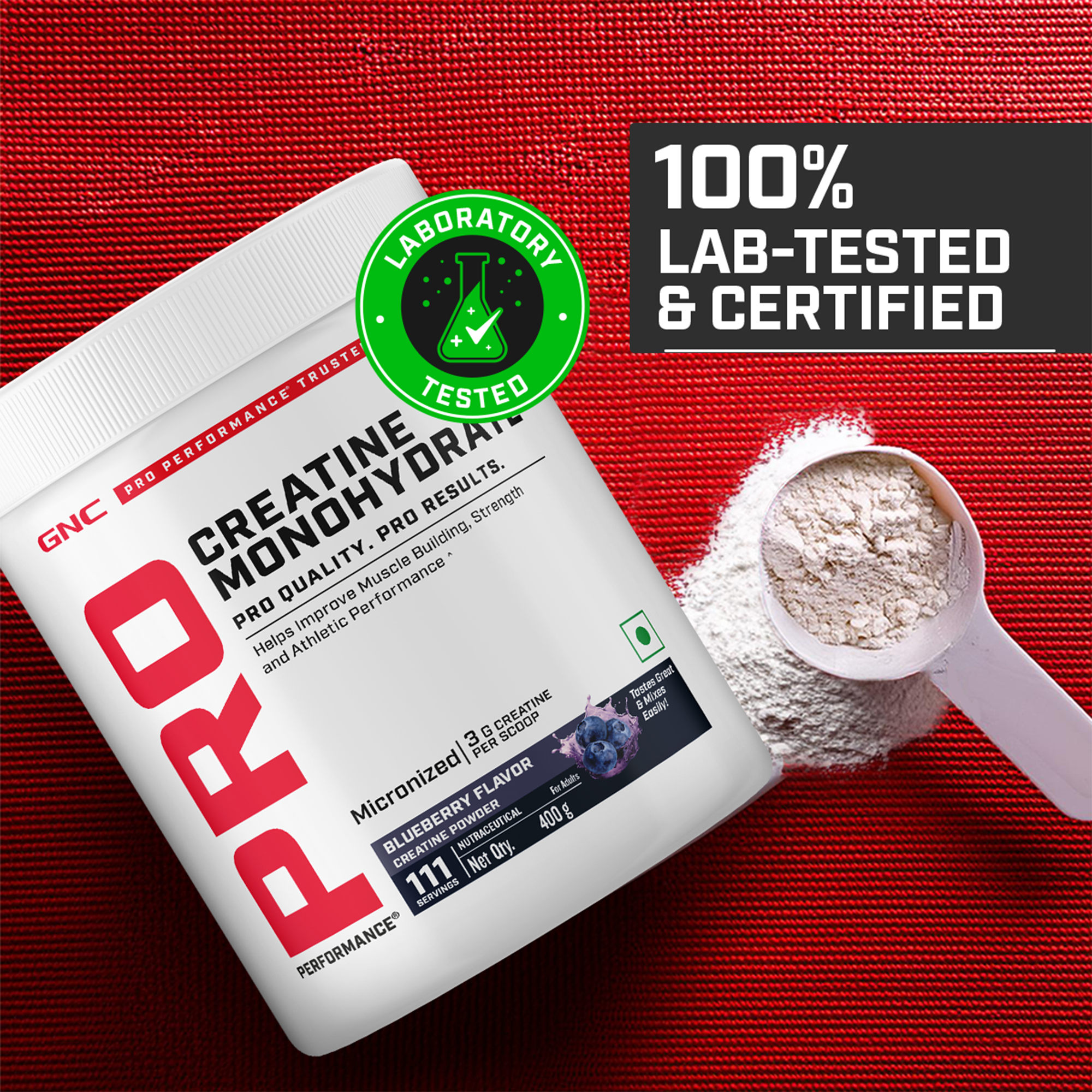 GNC Pro Performance Creatine Monohydrate - Powerful Muscle Pump for Intense Workout