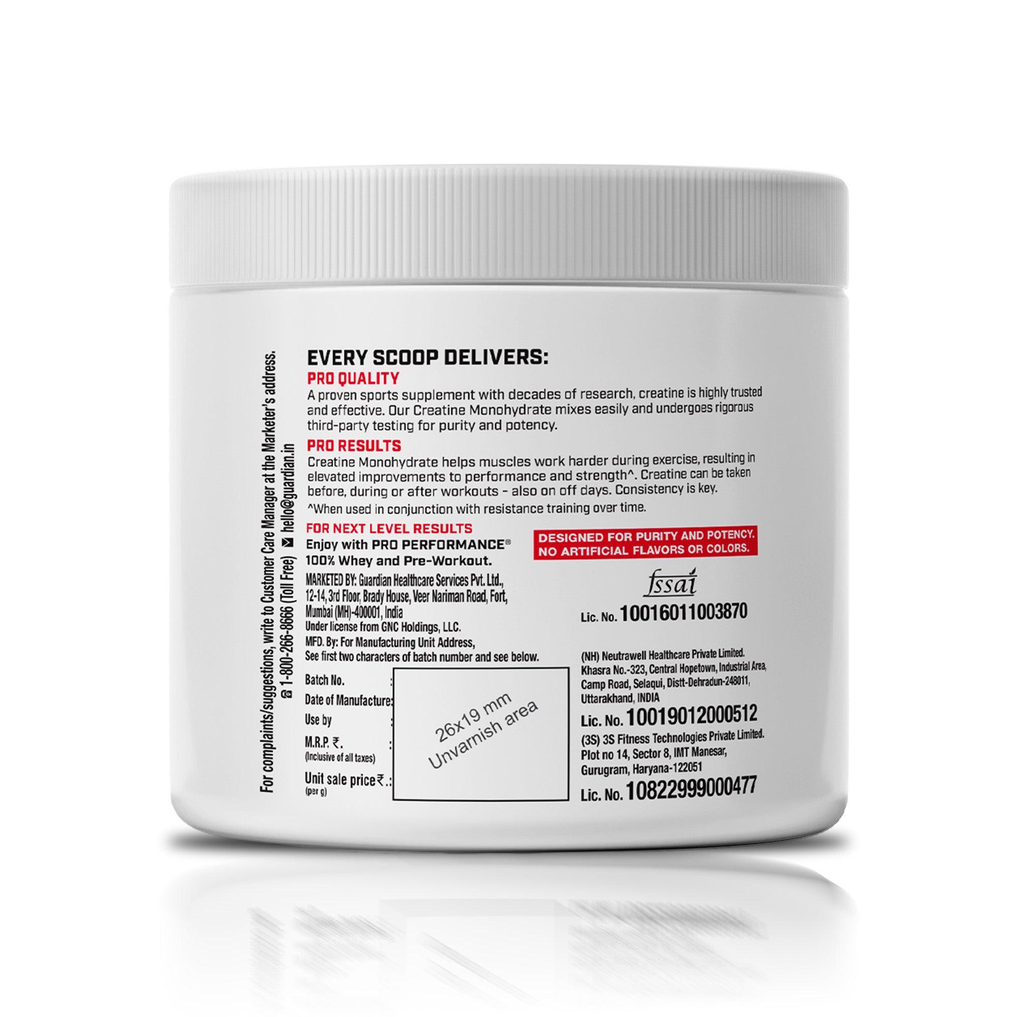 GNC Pro Performance Creatine Monohydrate - Powerful Muscle Pump for Intense Workout