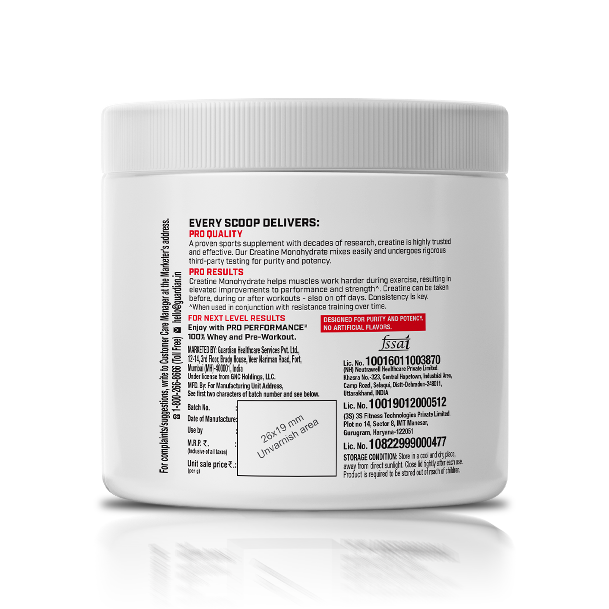 GNC Pro Performance Creatine Monohydrate - Powerful Muscle Pump for Intense Workout