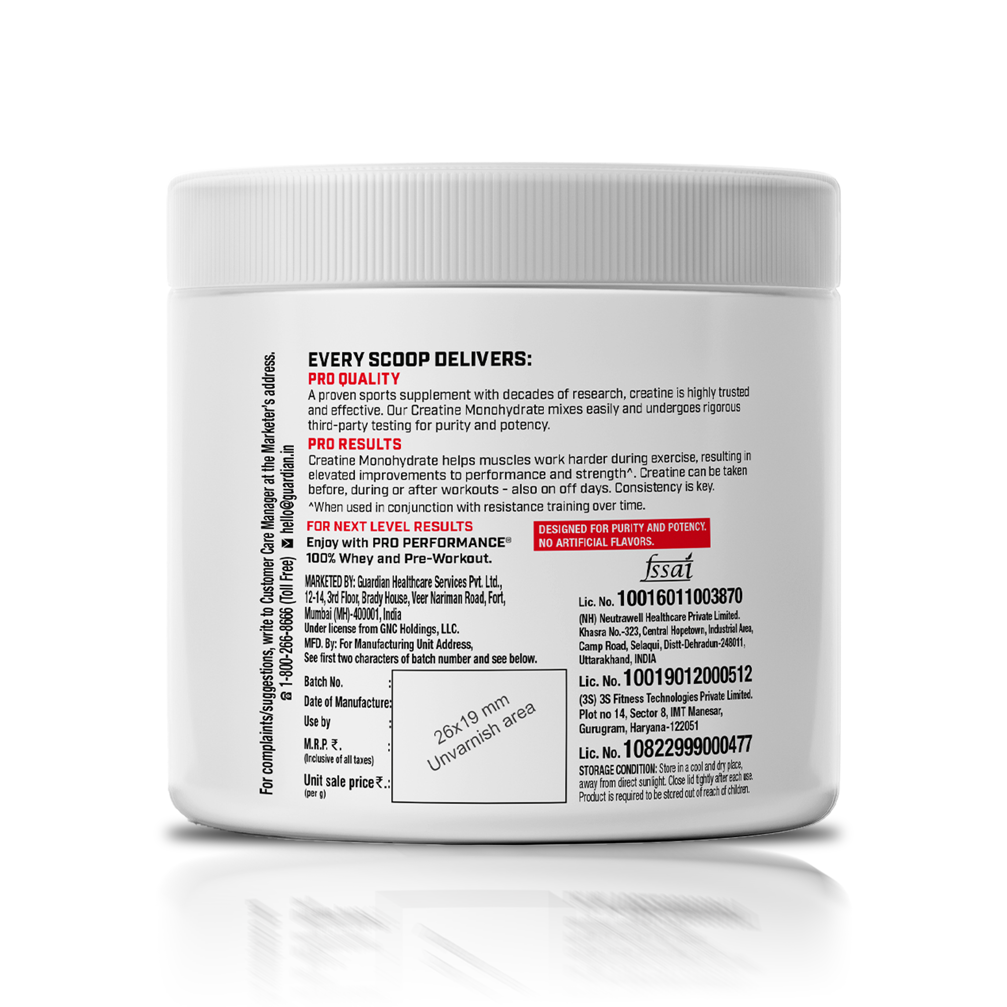 GNC Pro Performance Creatine Monohydrate - Powerful Muscle Pump for Intense Workout