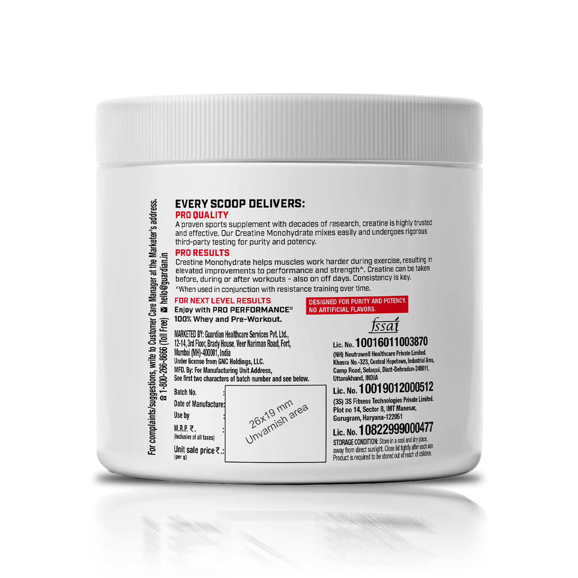 GNC Pro Performance Creatine Monohydrate - Powerful Muscle Pump for Intense Workout