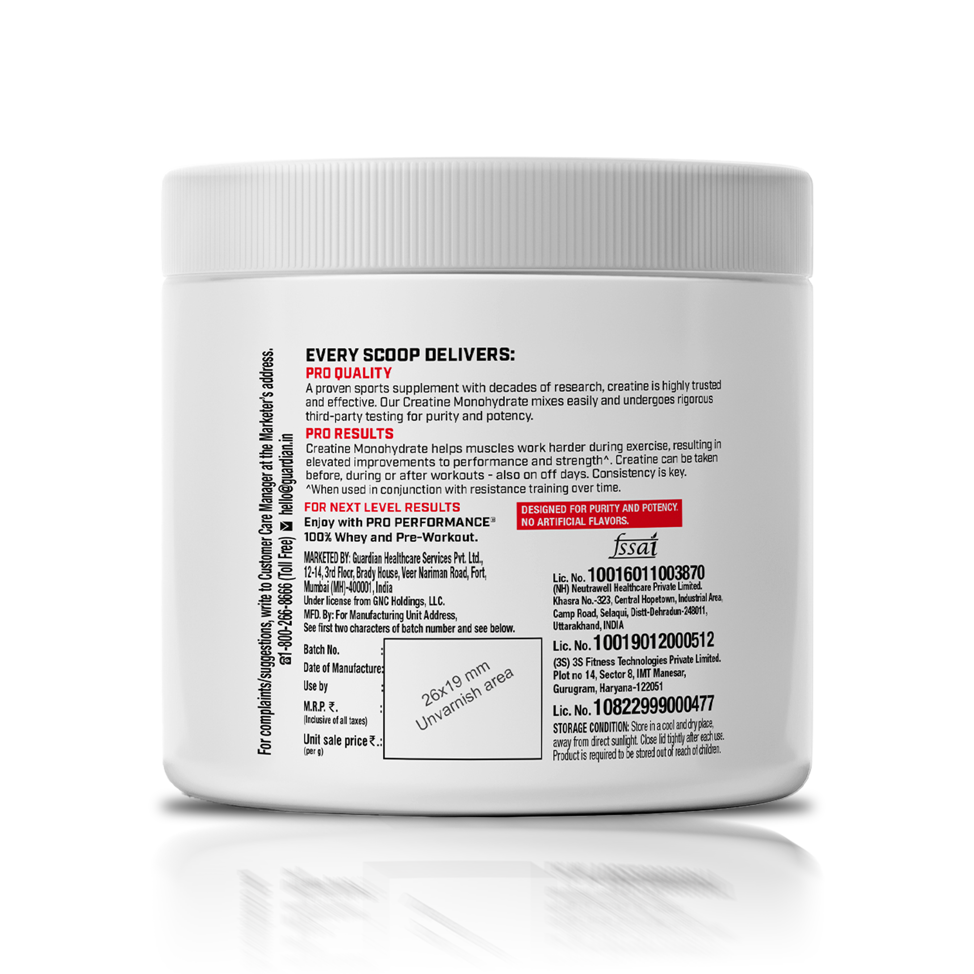 GNC Pro Performance Creatine Monohydrate - Powerful Muscle Pump for Intense Workout