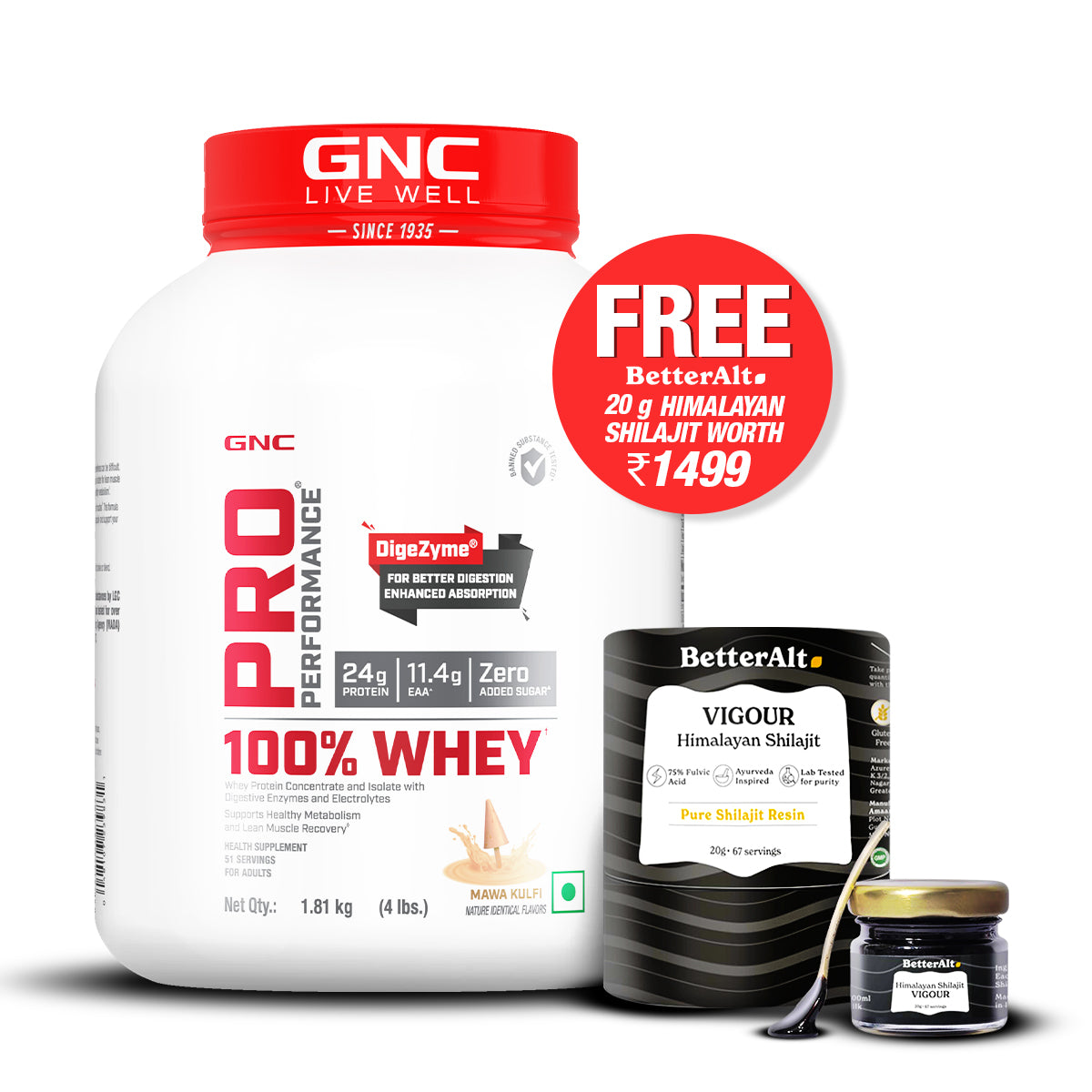 100% Whey Protein - 1 lbs - Faster Recovery & Lean Muscle Gains | Informed Choice Certified