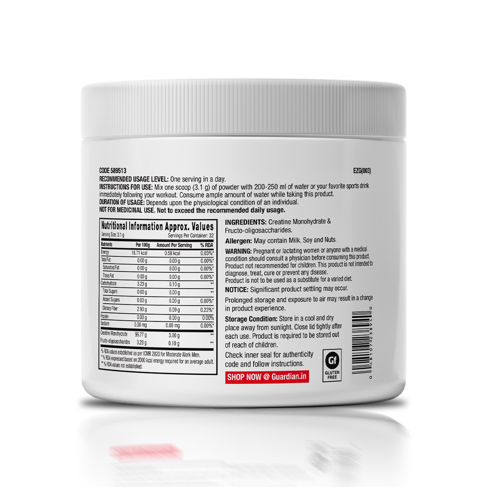 GNC Pro Performance Creatine Monohydrate - Powerful Muscle Pump for Intense Workout