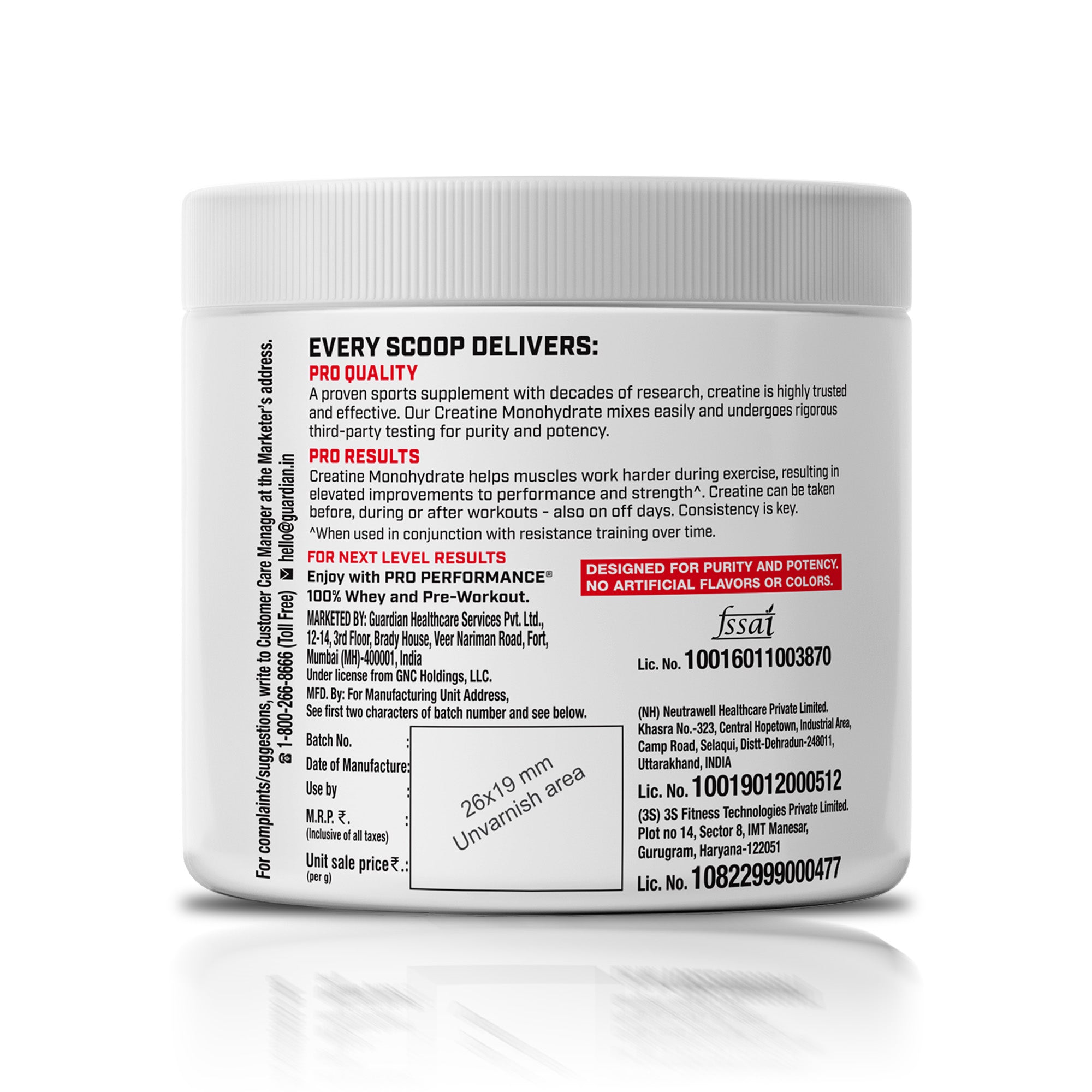 GNC Pro Performance Creatine Monohydrate - Powerful Muscle Pump for Intense Workout