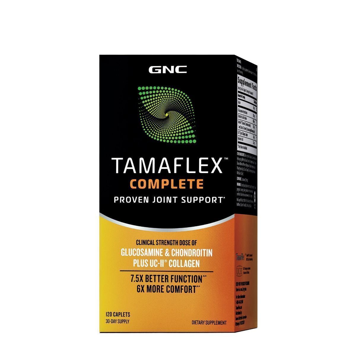 GNC TamaFlex Complete Proven Joint Support - 7.5X Better Joint Functions & 6X More Comfort - 