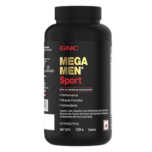 GNC Mega Men Sport Multivitamin - Clearance Sale -  Supports Muscle Performance & Recovery | Made For Fitness Lifestyle - 120 Tablets