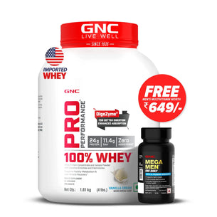 GNC Pro Performance 100% Whey Protein - Faster Recovery & Lean Muscle Gains | Informed Choice Certified