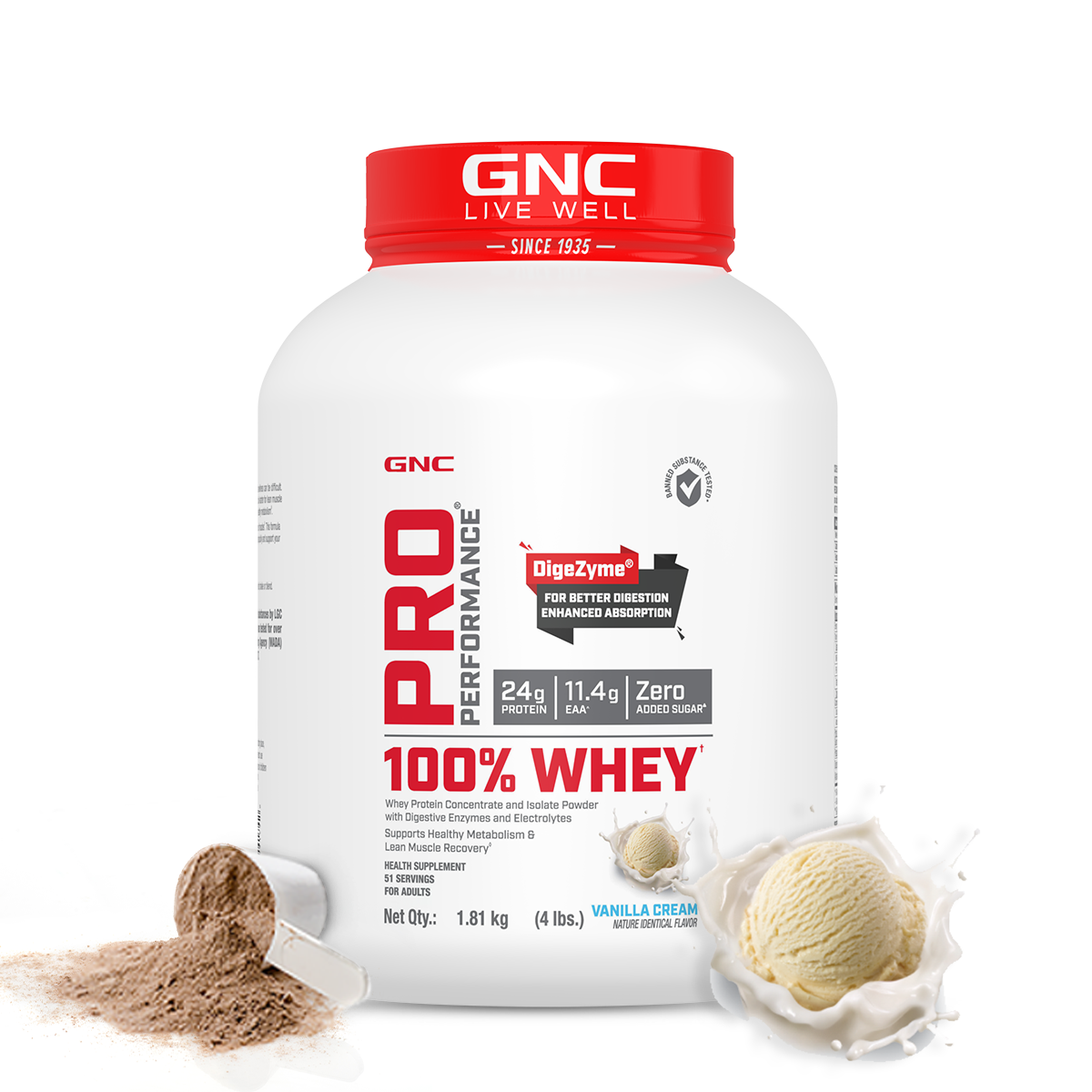 100% Whey Protein - Faster Recovery & Lean Muscle Gains | Informed Choice Certified