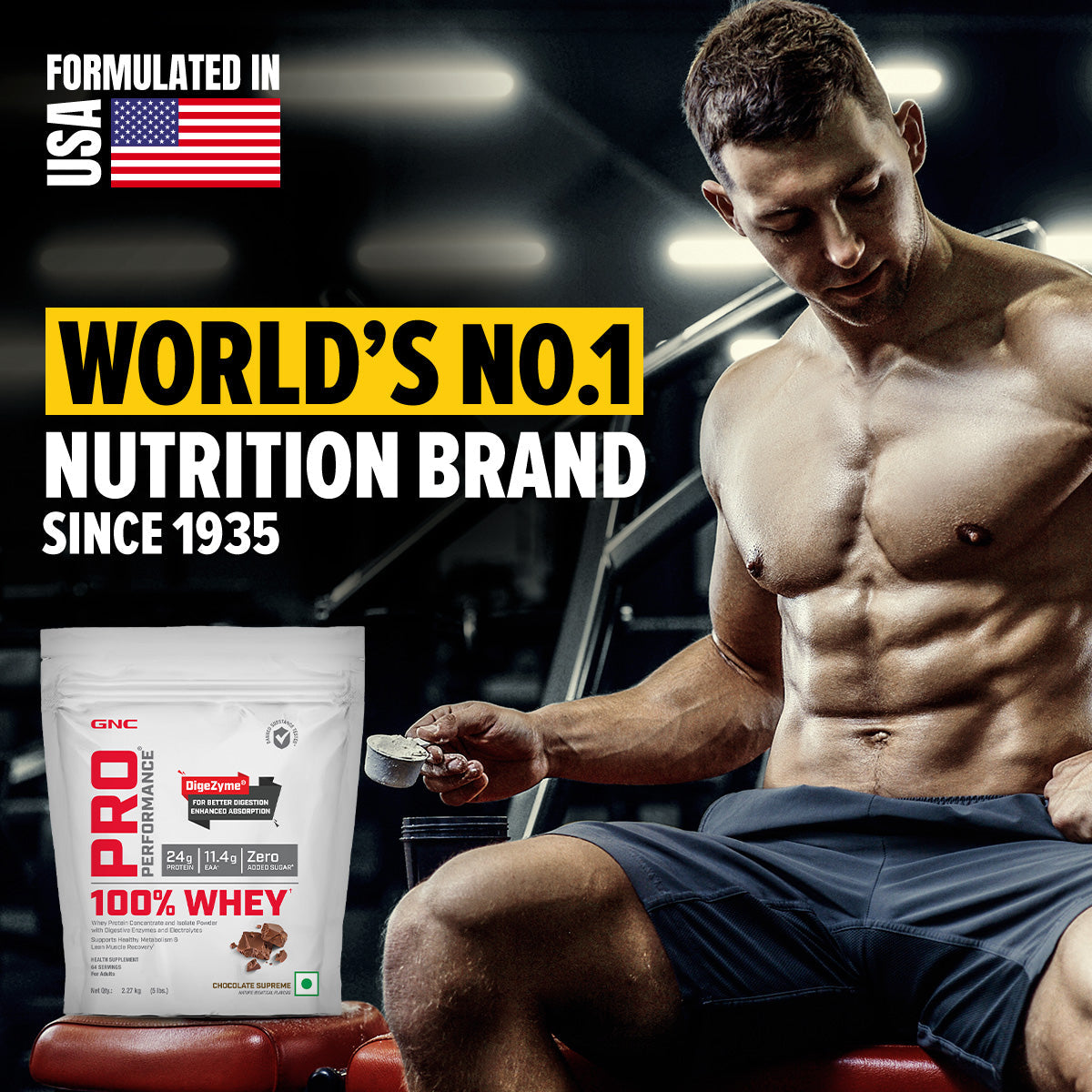 100% Whey Protein - 1 lbs - Faster Recovery & Lean Muscle Gains | Informed Choice Certified