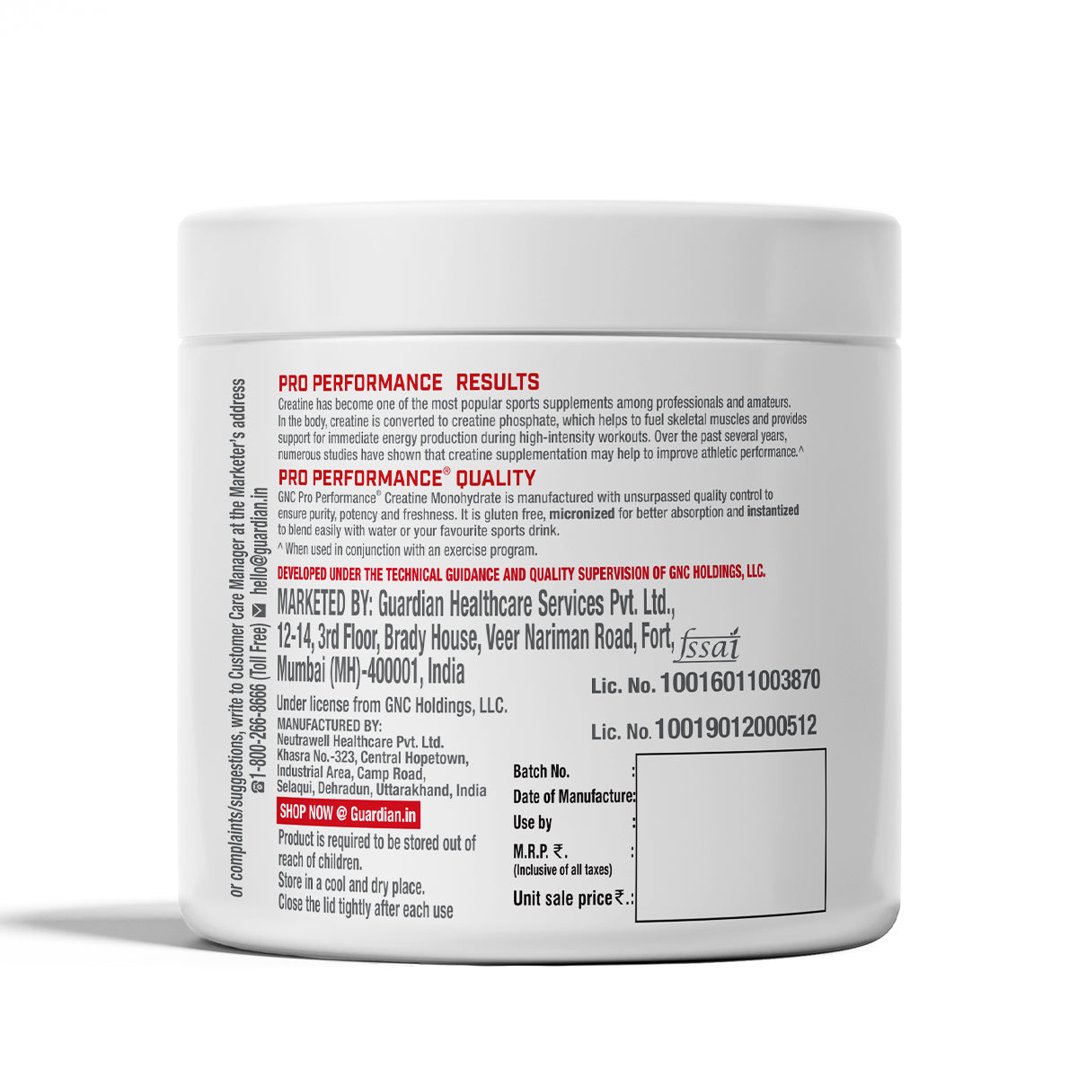 GNC Pro Performance Creatine Monohydrate - Powerful Muscle Pump for Intense Workout