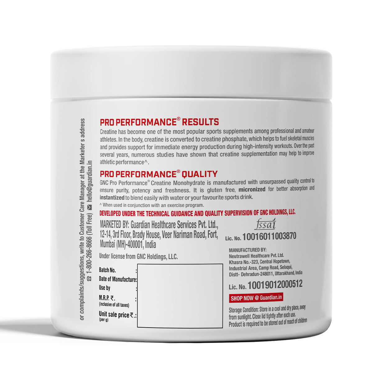 GNC Pro Performance Creatine Monohydrate - Powerful Muscle Pump for Intense Workout