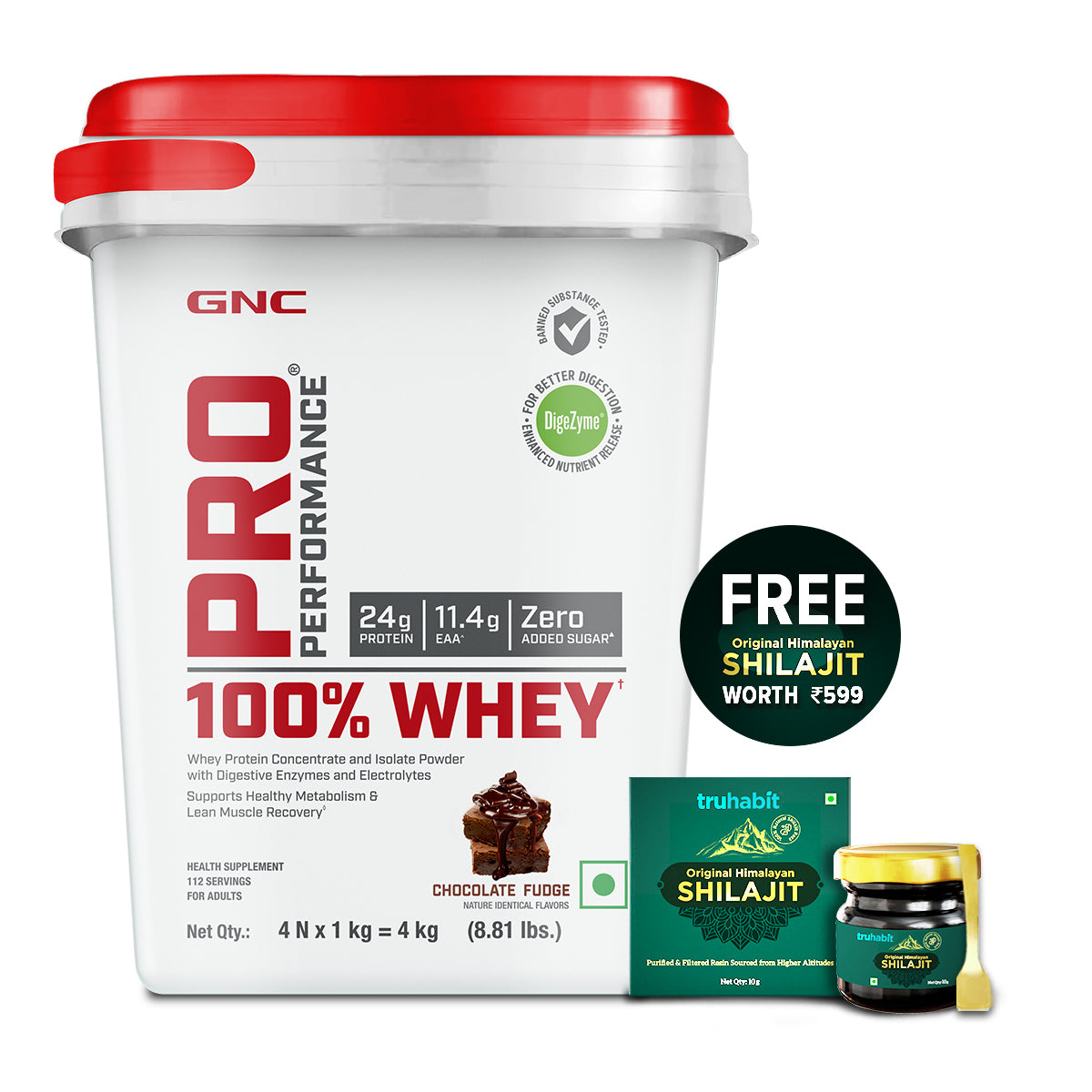 GNC Pro Performance 100% Whey Protein - Faster Recovery & Lean Muscle Gains | Informed Choice Certified