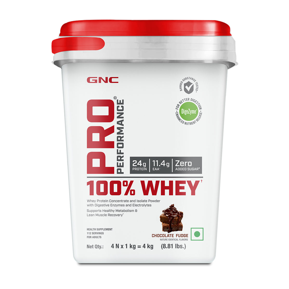 GNC Pro Performance 100% Whey Protein - Faster Recovery & Lean Muscle Gains | Informed Choice Certified