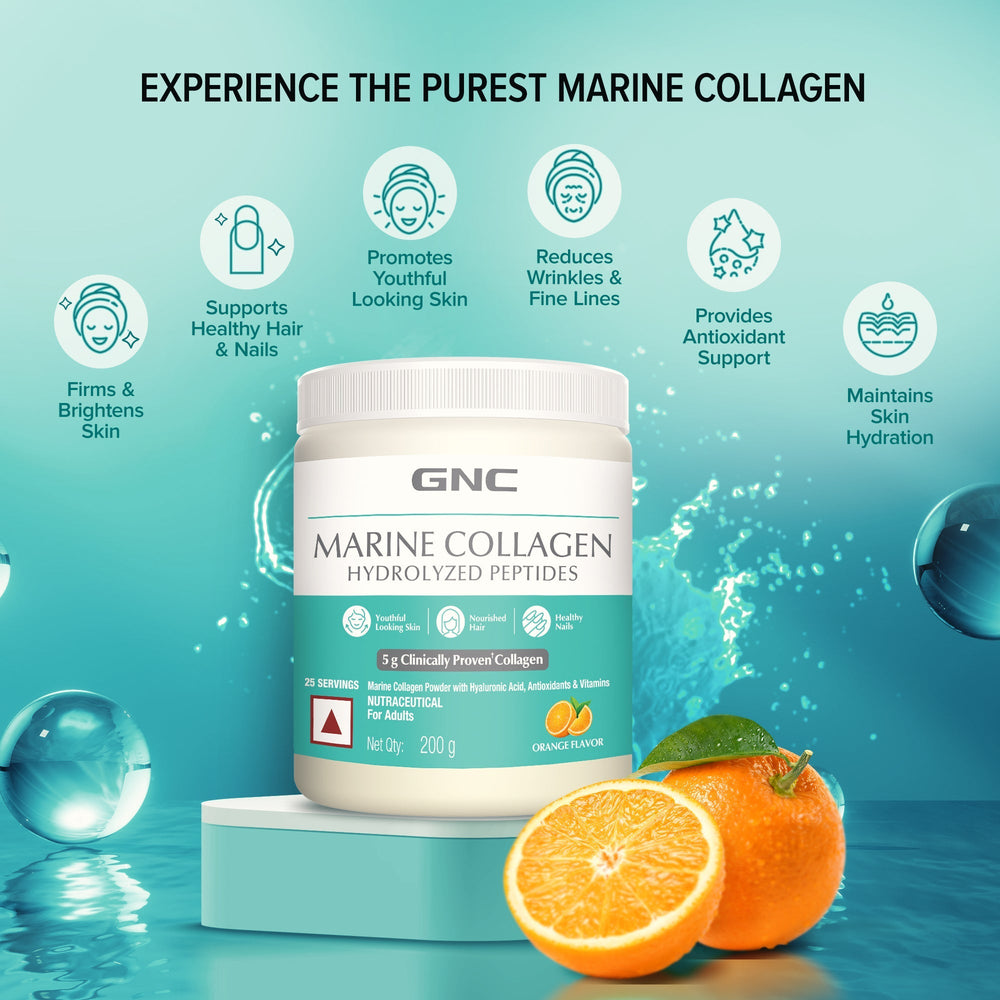 GNC Marine Collagen Hydrolyzed Peptides (Pack of 2) - GNC Marine ...