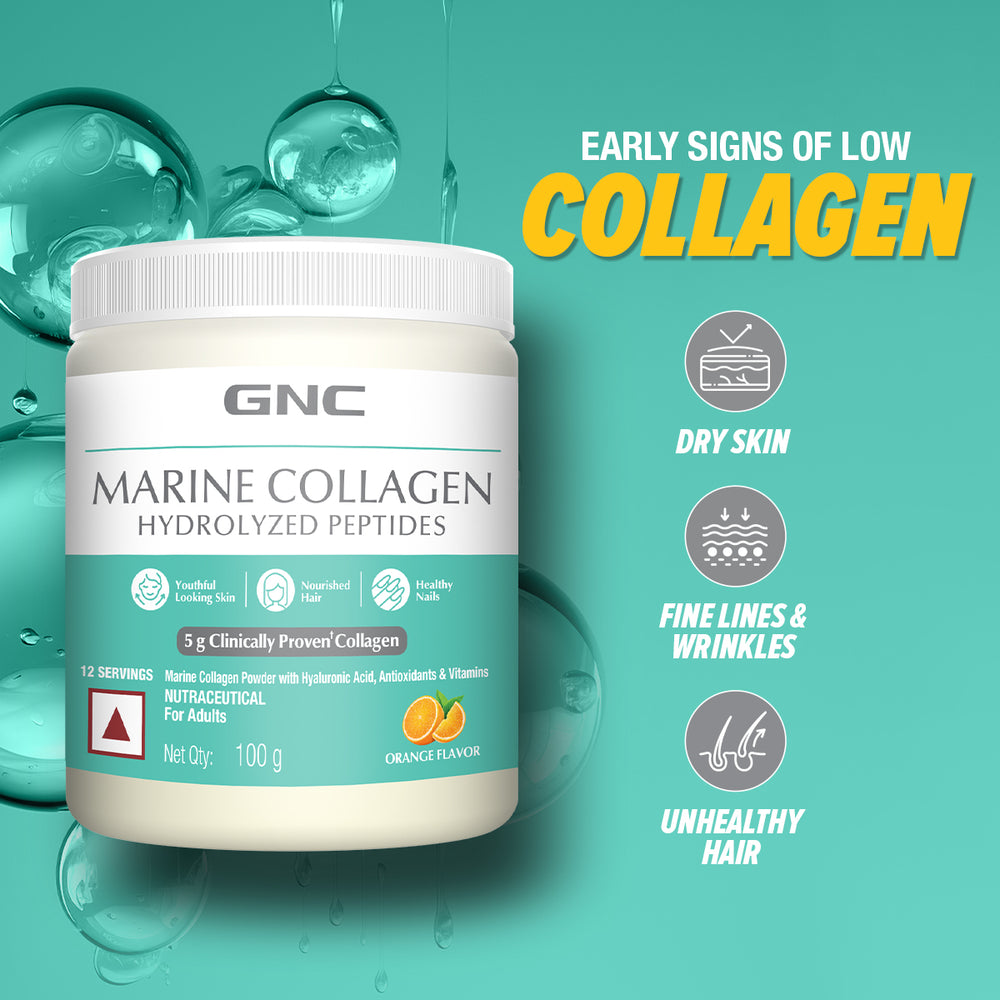 Buy Marine Collagen Powder for Glowing Skin | GNC India - GNC Marine ...