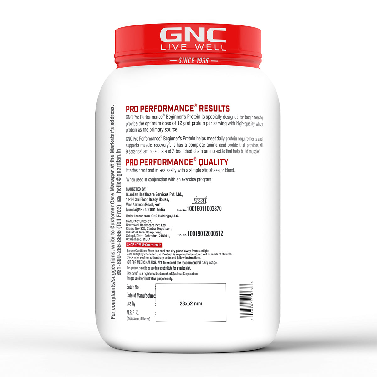 GNC Pro Performance Beginner's Protein - Meets Daily Protein Requirement | Supports Muscle Building