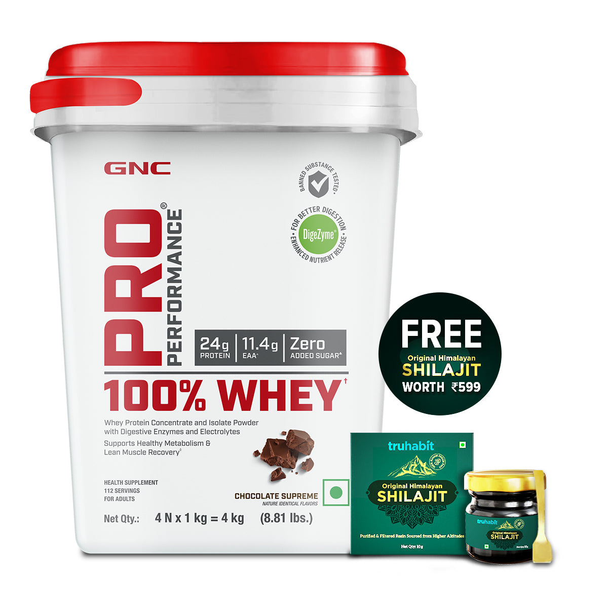 GNC Pro Performance 100% Whey Protein - Faster Recovery & Lean Muscle Gains | Informed Choice Certified