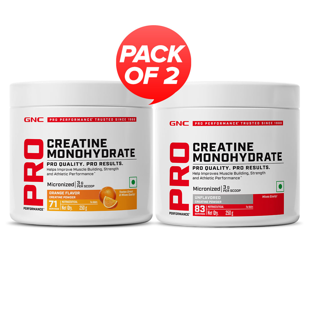 GNC Pro Performance Creatine Monohydrate Combo - Powerful Muscle Pump for Intense Workout