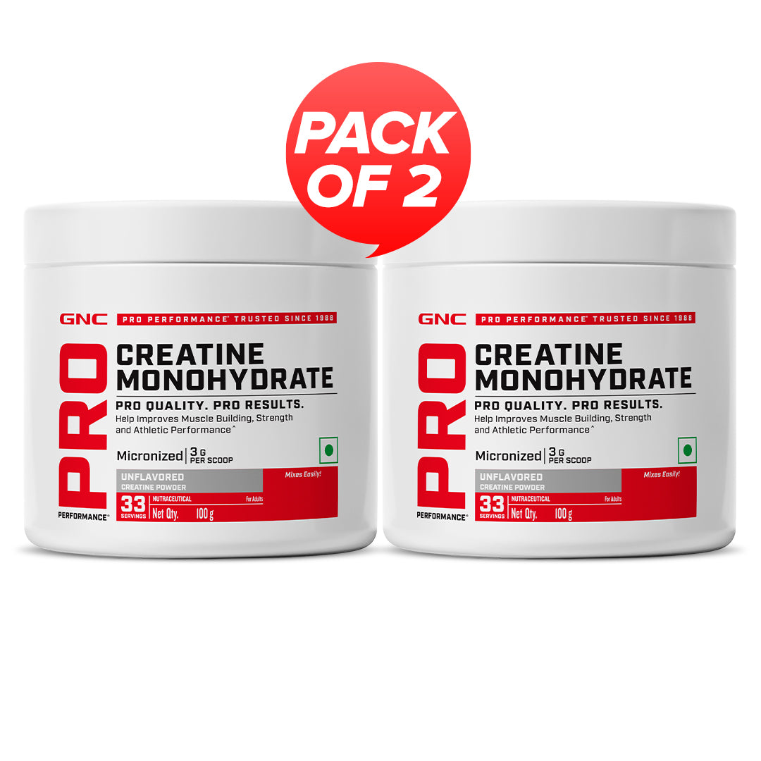 GNC Pro Performance Creatine Monohydrate Combo - Powerful Muscle Pump for Intense Workout