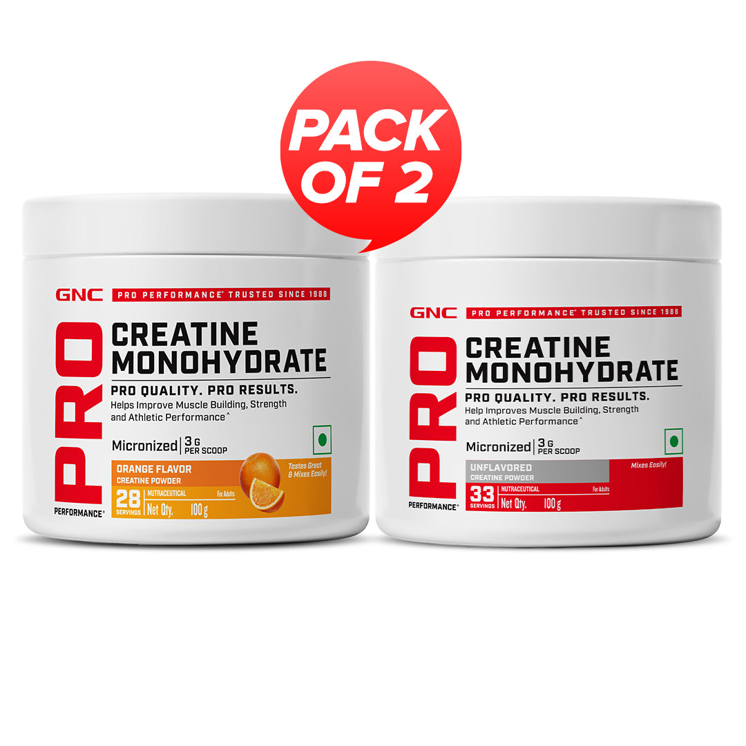 GNC Pro Performance Creatine Monohydrate Combo - Powerful Muscle Pump for Intense Workout