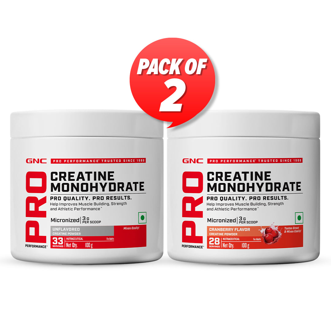 GNC Pro Performance Creatine Monohydrate Combo - Powerful Muscle Pump for Intense Workout