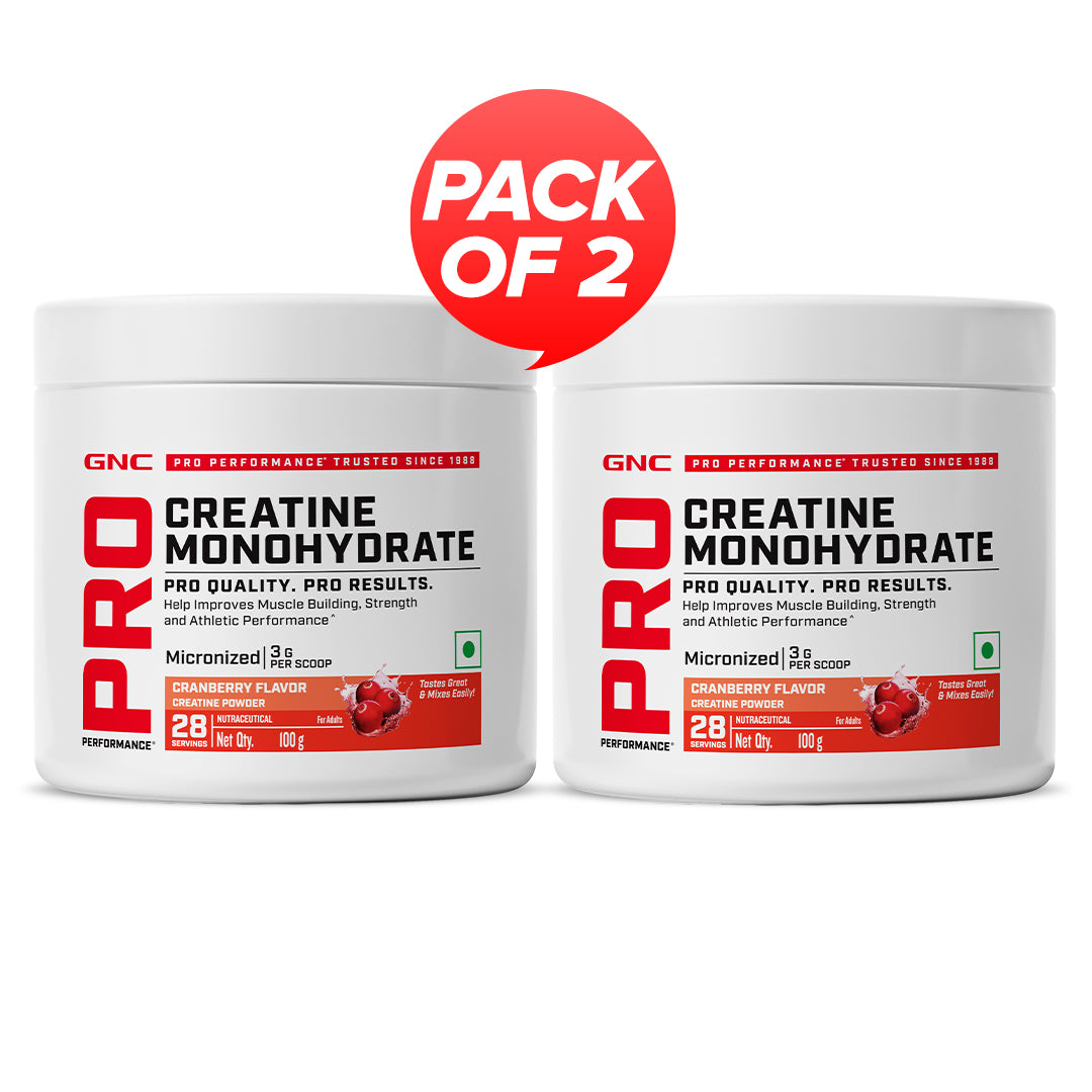 GNC Pro Performance Creatine Monohydrate Combo - Powerful Muscle Pump for Intense Workout