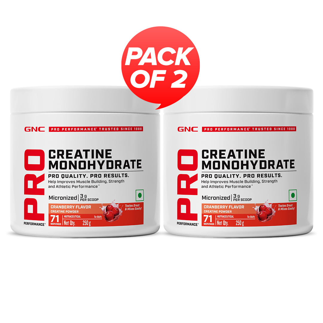 GNC Pro Performance Creatine Monohydrate Combo - Powerful Muscle Pump for Intense Workout