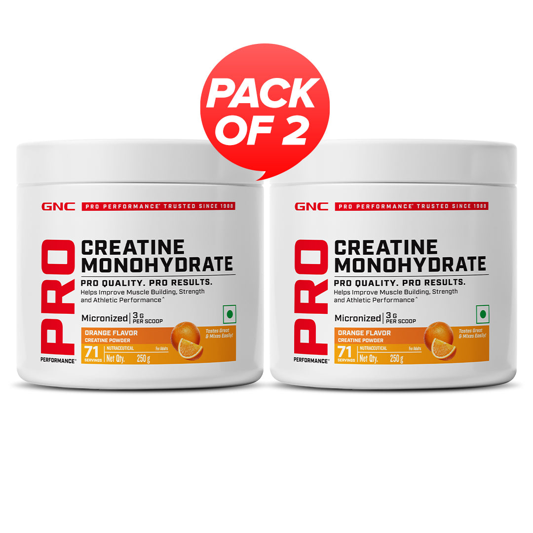 GNC Pro Performance Creatine Monohydrate Combo - Powerful Muscle Pump for Intense Workout