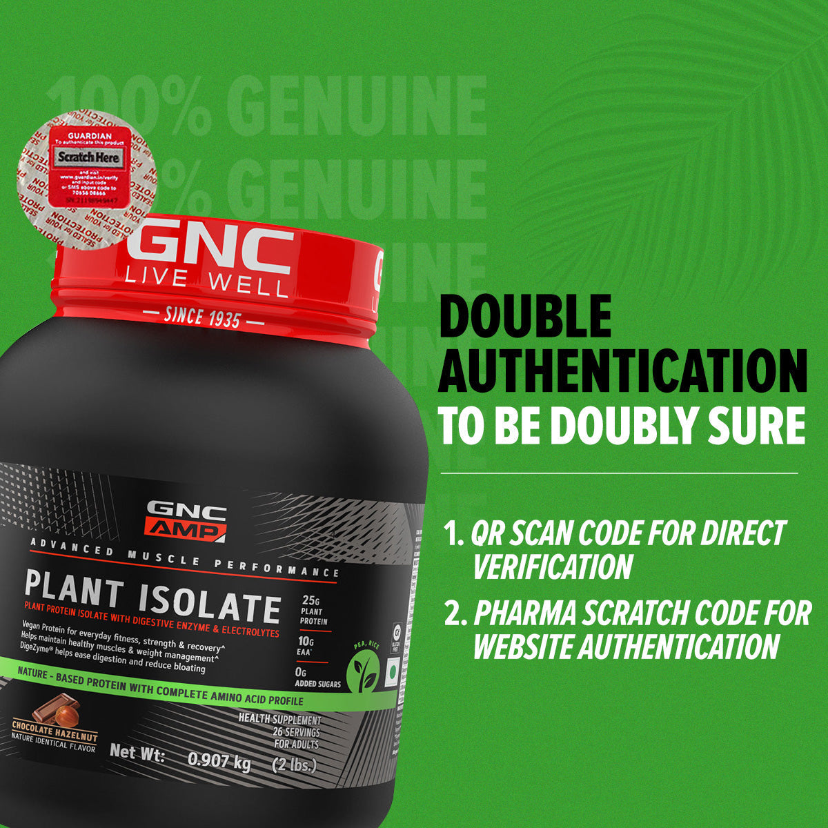 GNC AMP Plant Isolate - Everday Strength, Fitness & Recovery