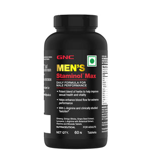 GNC Men's Staminol Max - Testosterone Booster for Long-Lasting Performance & Stamina